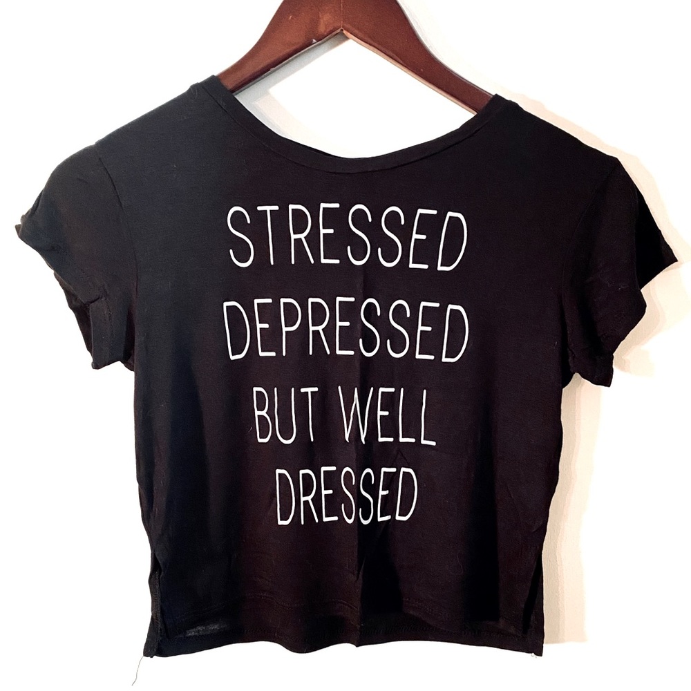 Black crop top